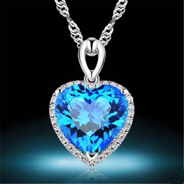 

s925 silver heart z pendant sterling fine jewelry bridal wedding engagement love necklace pendants bijoux femme no chain