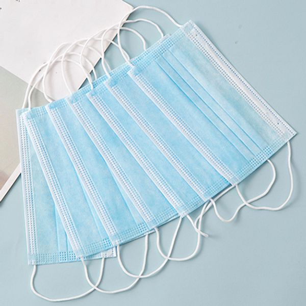 

защитная одноразовая маска dhl бесплатная доставка дышащий анти-туман пылезащитные мужские и женские маски 3-слойный нетканый материал 2020