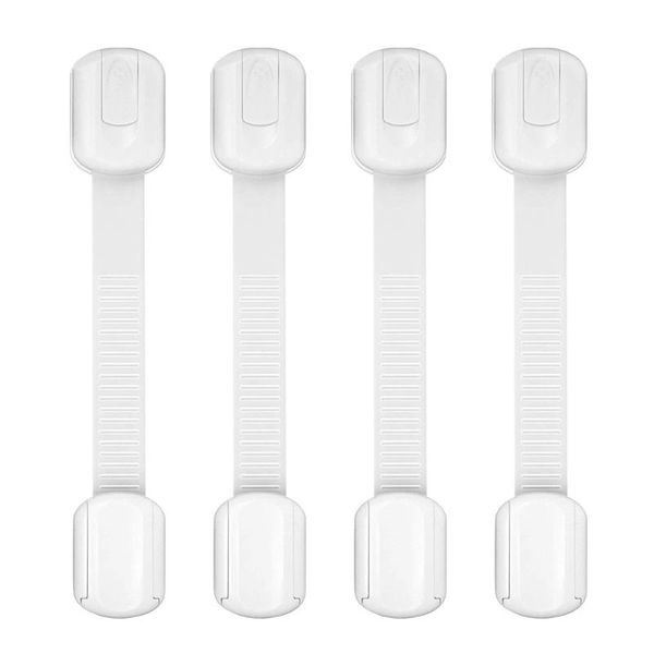 

4шт выдвижные двери кабинета тумба туалет безопасность детей замки для младенцев дети безопасность уход пластиковые замки ремни для новорожд