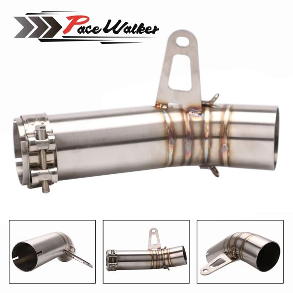 

61mm motorcycle stainless steel exhaust middle pipe for s1000rr 2010-2014