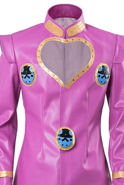 

jojo's bizarre adventure giorno giovanna хэллоуин косплей костюм полный комплект пиджак экипировка униформа, Black