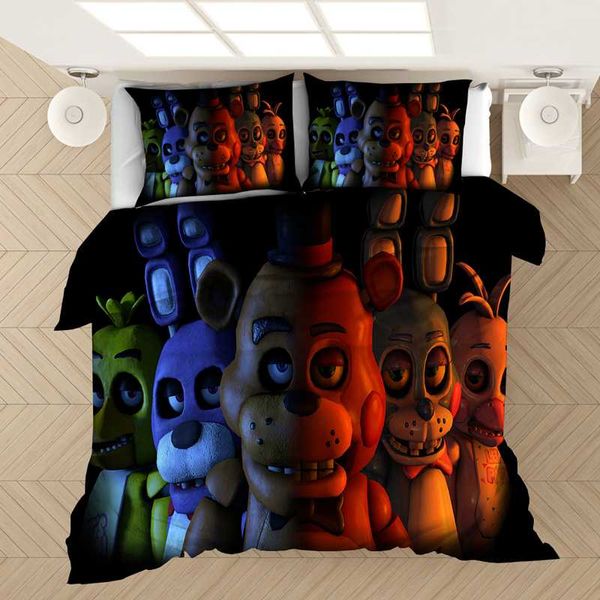 

five nights at freddy's 3d bedding covers bedding set duvet cover toy bear comforter sets bedclothes bed linen(no sheet