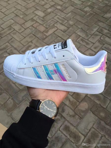 

большой размер36-46 скидка мужская повседневная обувь суперзвезда женская плоская обувь женщины zapatillas deportivas mujer любители sapatos, Black