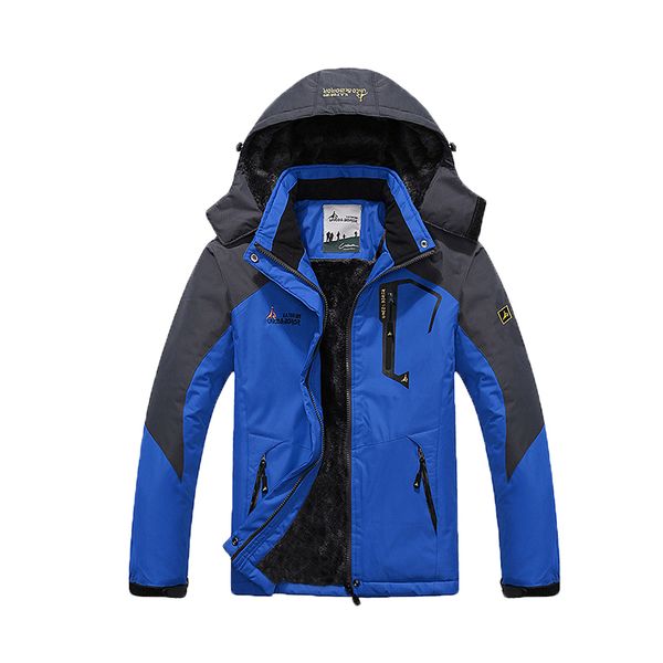 

winter jackets men outdoor windbreaker jacket hiking camping clothes waterproof rain jaqueta chaquetas hombre ropa trekking coat, Blue;black