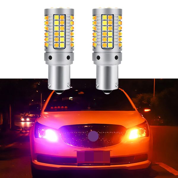

2pcs car daylight led 1156 bau15s py21w drl driving daytime running lights turn signal for note e12 2012-2015 2016 2017