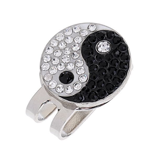 

sturdy yin yang magnetic hat clip golf ball markers clip on golf cap visors