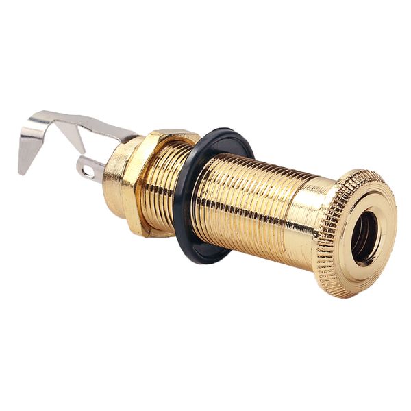 

copper cylinder flush mount mono output jack for bass guitar accessories