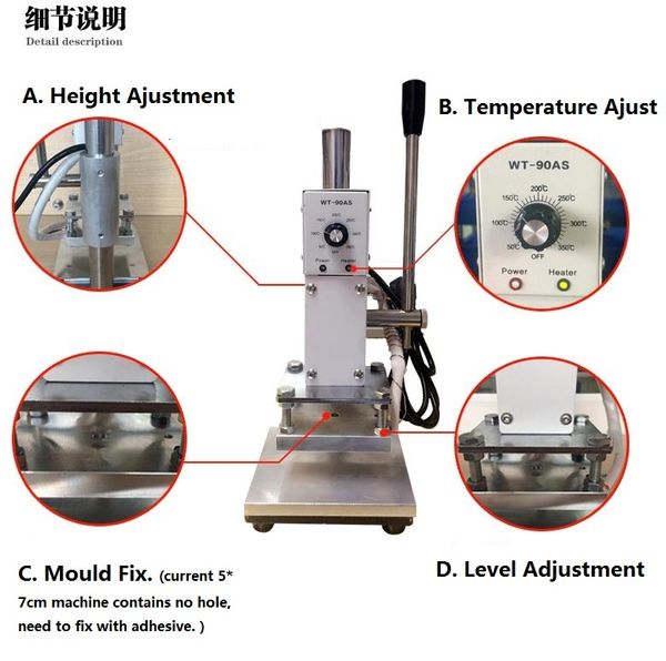 

leather branding machine foil stamping electric embosser machine diy figure embossing logo leather printing trademark