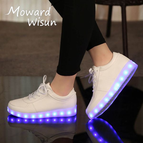 

usb charge led children shoes tenis led feminino basket trainers kids boy girl glowing luminous sneakers with light up sole 34, Black;red