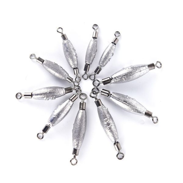 

10pcs new design fishing tackle sea rock fishing tools copper sinker swivels lead rocky counterweight accessories