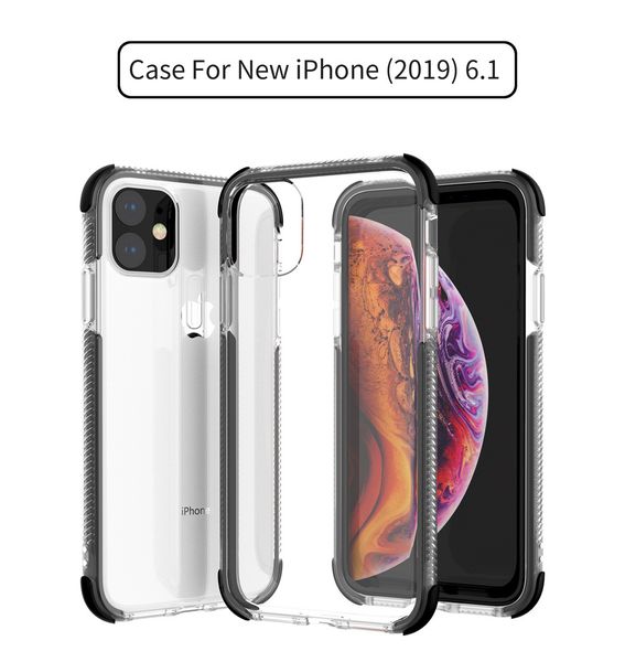 

sport style hybrid anti-knock drop resistant case for iphone 11 pro max xs max xr x 7 8 6 6s plus clear tpu silicone cover coque