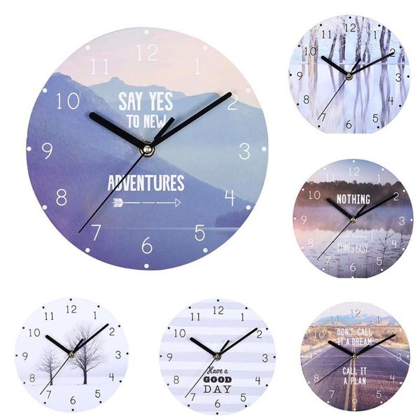 

european retro wall clock wood decorations housewarming clocks for home office 20cm