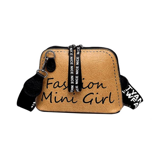 

women crossbody bags tide shell bag wide shoulder strap letter female pu leather bags