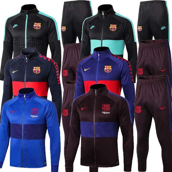 

New 19 20 barcelona occer jacket training uit 2019 2020 barcelona track uit jacket me i occer jer ey uarezÂ griezmannÂ football hir, Black