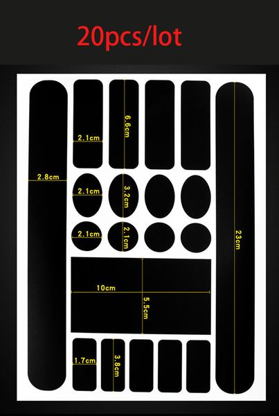 

20pcs/lot bicycle stickers mtb bike frame rear forks protector chain stay protetor scratch-resistant bicycle protective sticker