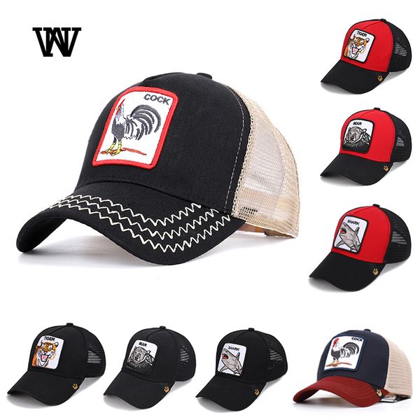 

animal baseball caps men female mesh caps women snapback hip hop gorra hombre dad hat patchwork sun man cap summer bone bqm-czx5, Blue;gray