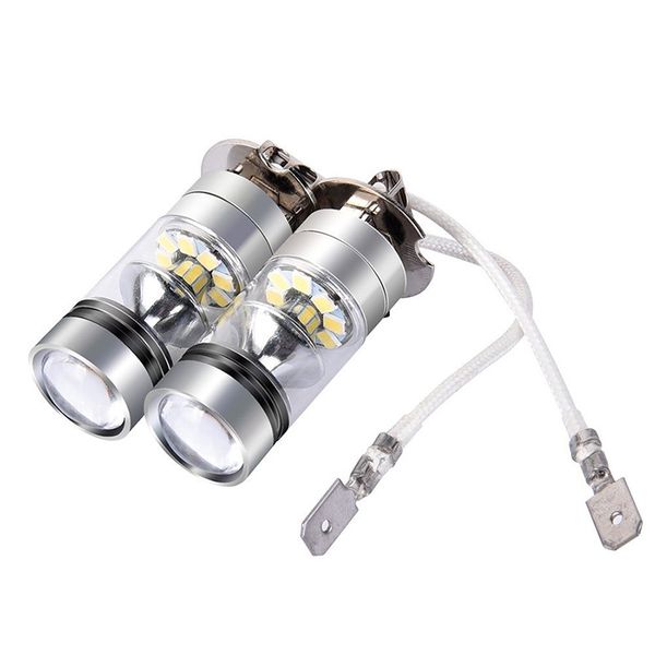 

h3 led fog light 100w extremely bright car driving bulb white safe nj88