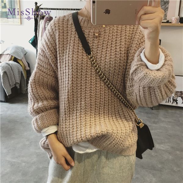 

new female neck round sweater in 2019 fall strong women wear warm sweaters, Black;white