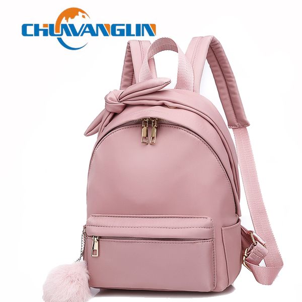 

chuwanglin preppy style school backpack for teenage girls lovely bow cute backpacks mochila feminina casual women bag f7868
