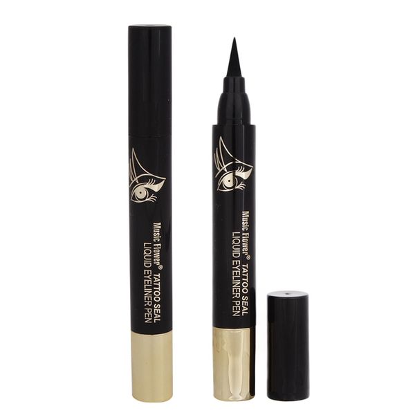 

1 pcs eyes makeup tattoo seal liquid eyeliner pen waterproof matte black stamp wanton eye liners 24hr long-lasting