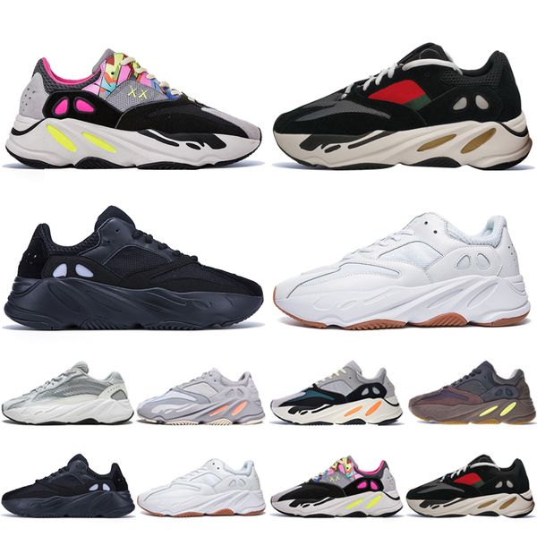 

2019 New Kanye West 700 V2 Static 3M Mauve Inertia 700s Wave Runner Mens Running shoes for men Women sport sneakers designer boots Eur 36-46