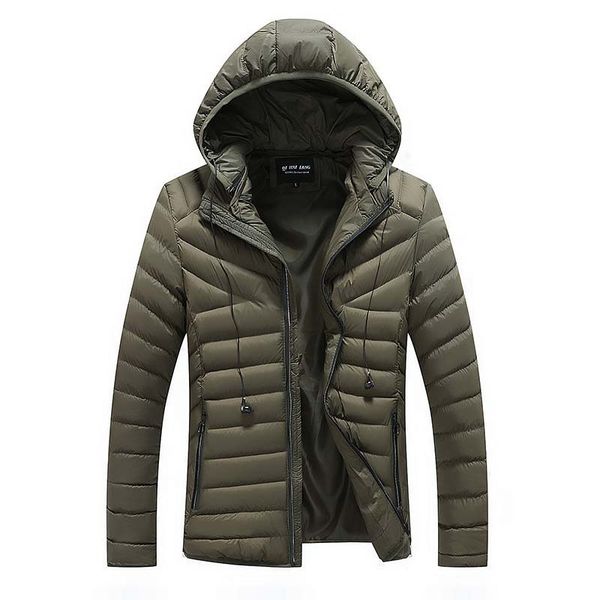 

winter men 2019 new cato wet green capuchon wet jas fat warm jackets plus size m -4xl, Black
