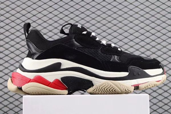 

2020 fashion crystal bottom paris 17fw triple s clear sole mens designer sneakers vintage dad platform women luxury casual shoes cs07, Black