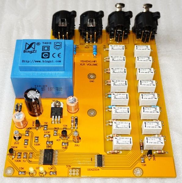 Pannello di controllo del volume del relè senior Freeshipping / per potenziometro bilanciato / per stadio precedente bilanciato / Suite di stadio precedente passivo PCB