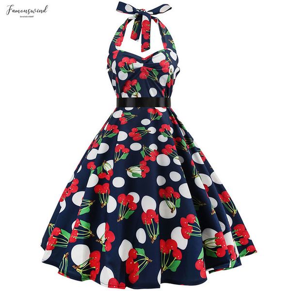 

white polka dot dress 2019 dress hepburn halter dress 50s 60s pin up rockabilly audrey plus size robe clothes, Black;gray