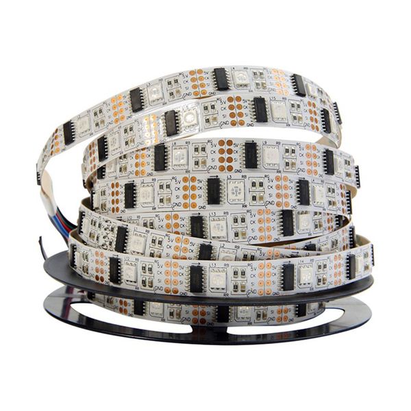 5m 32LEDS / M Smart Digital RGB WS2801 LED Strip 5050 SMD Pixel Raspberry Pi Arduino Development Christmas TV Lâmpada de TV Lâmpada Flexível IP20