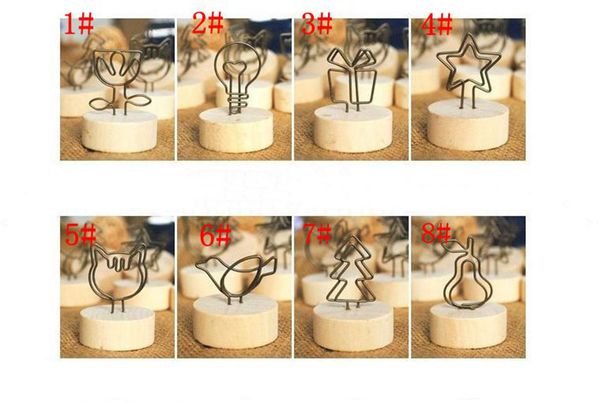 

wedding wooden p clip card holder table stand wood party stand with clip number memo stand an2756