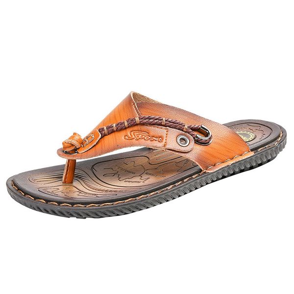 

siketu men's casual flat sandals summer beach sandals outdoor skid shoes flip flops slippers men shoes comfortable footwear a30, Black