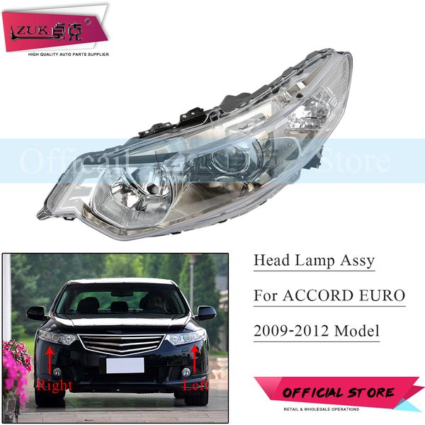 

zuk halogen hid head light head lamp assy for for accord euro spirior 2009 2010 2011 2012 33150-tp5-h01 33100-tp5-h01