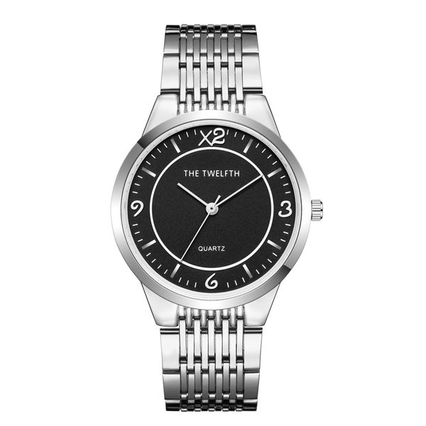 

2020 luxury stainless steel strap mens womens simple watch dw fashion waterproof quartz watch male clock girls horloges box, Slivery;brown