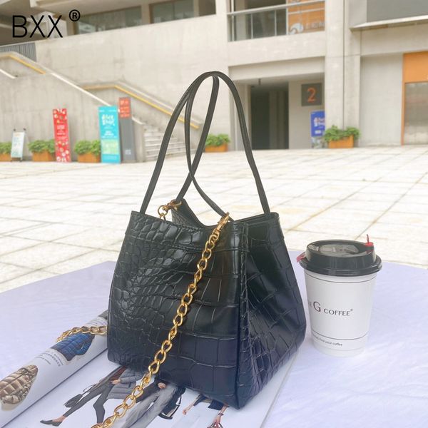 

bxx] crocodile pattern pu leather shoulder crossbody bags for women simply style female summer handbags 2020 bag hm120