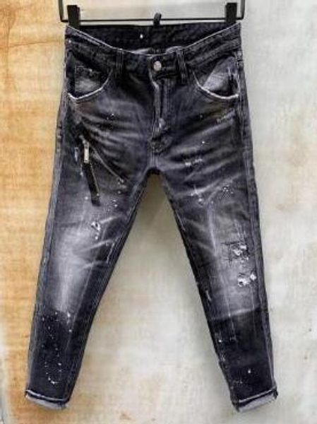 

new style brand men jeans denim jean embroidery tiger pants holes jeans zipper men pants skinny jeans men 000019c36#, White