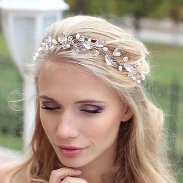 2019 Bridal New Silver Hairbands Tiara Wedding Crown Headbands