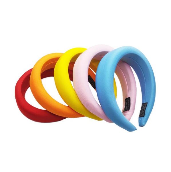 

women wide padded hair hoop sponge hairband head hoop fashion retro workouts wide yoga headbands ing, Pink