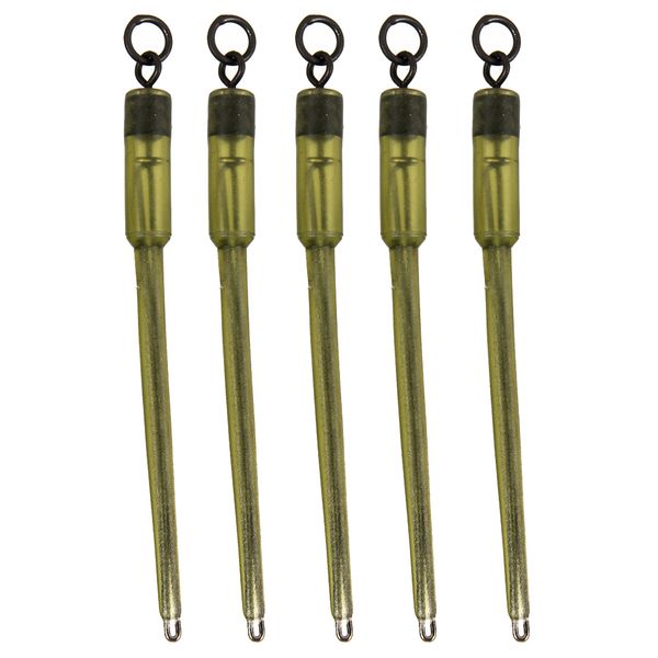 

5pcs carp fishing connector swivels pva tube bag stems solid bag insert stem
