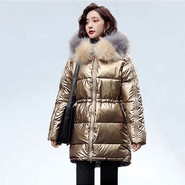 

2019 winter jacket women black big size womens winter jackets fur hooded warm down parka jacket thicker loose long coat women