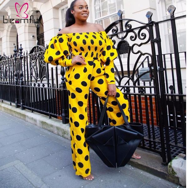 

осень зима горошек печати спортивный костюм женщины полный рукав с плеча топ длинные брюки костюм дамы старинные двухсекционный набор нарядо, White