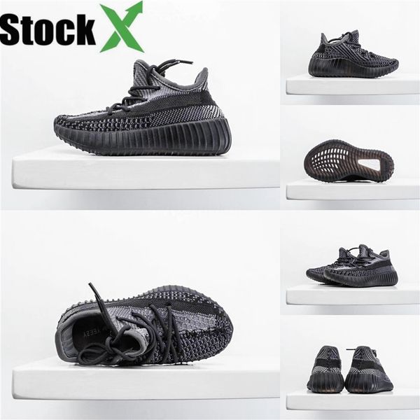 

kids shoes clay v2 running shoes static reflective boy girl toddler trainer kanye west v2 beluga 2.0 zebra sneakers black white#513