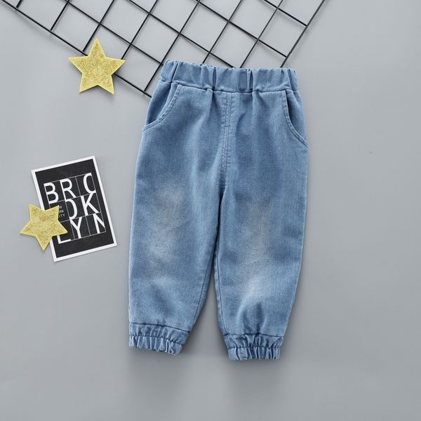 

fashion mother baby boy's clothing casual jeans cotton trousers boy pants, Blue
