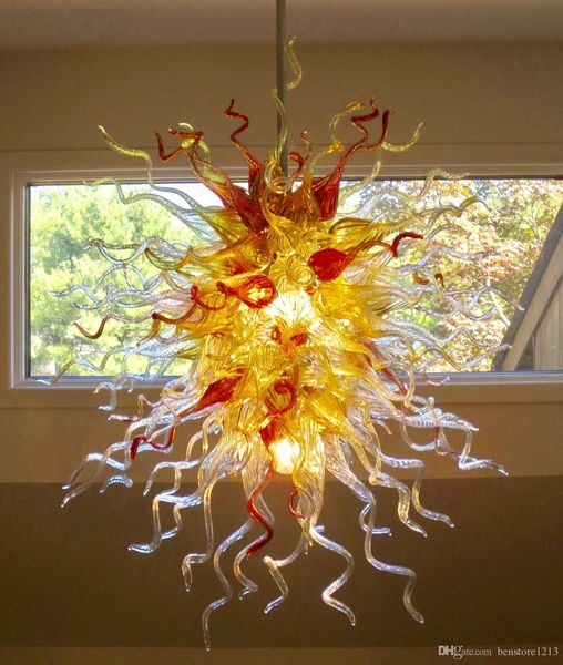 

lr1114 mouth blown ce/ul borosilicate murano glass pendant light art handicraft hall lobby hanging pendant