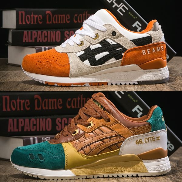 

2019 Asics Gel Lyte III Orange Koi Men Women Running Shoes Top Quality 3 Fashion Designer Sneakers Sport Shoes Size 36-44