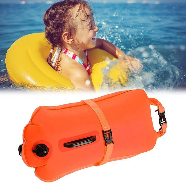 

28l air bag swimming tow float thickened inflatable life-saving bag double airbag buoy float storage drifting swimming