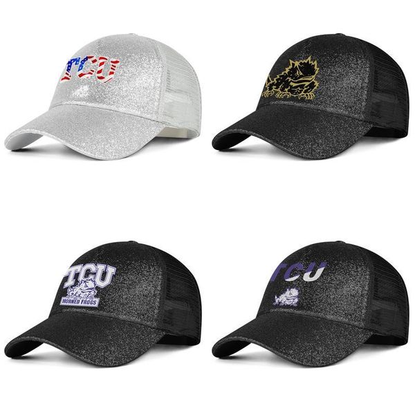 

tcu рогатые лягушки футбол сетка логотип для мужчин и женщин пони hat cap fitted fitted cute best baseballhats gold usa flag effect flag log, Blue;gray