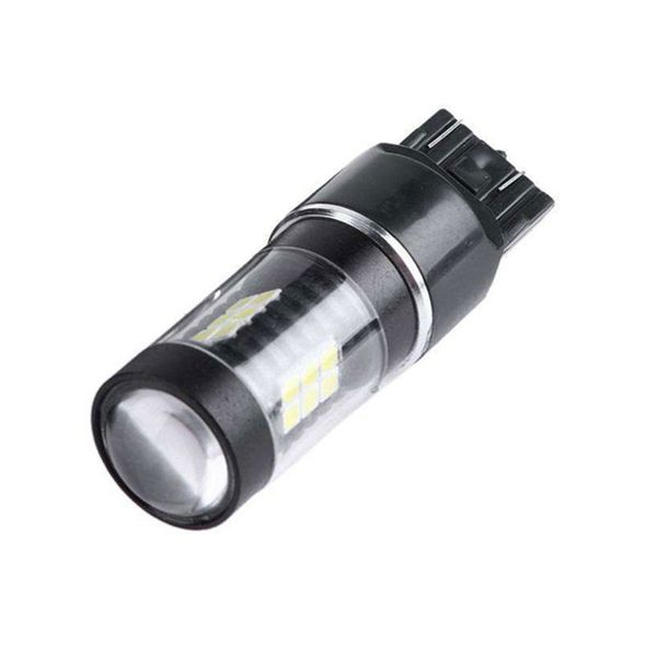 

car universal 2pcs set 12v 21w 900lm 6500k led bulb t25 7440 7443 car brake reverse light turn signal