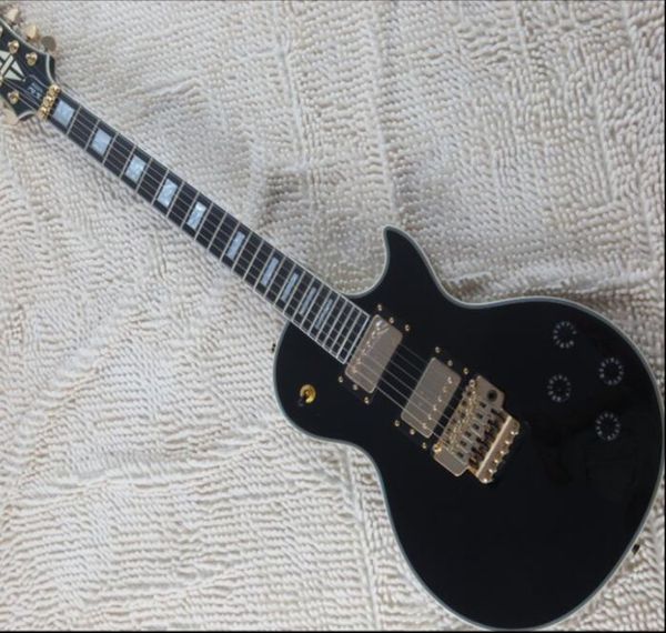 

двойной встряхнуть lp 24 электрогитара черный, с соответствующим багажом, поддержка индивидуальные бесплатная доставка