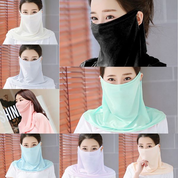 

fvpic qingchunxu 2020 face baff scarf bandana ycling shield running face balaclava mask bandage hat scarf men's headband full masks bik, Black